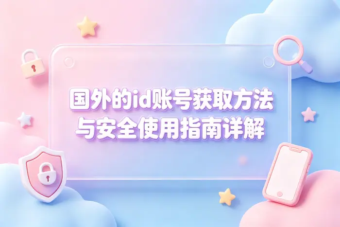 国外的id账号获取方法与安全使用指南详解