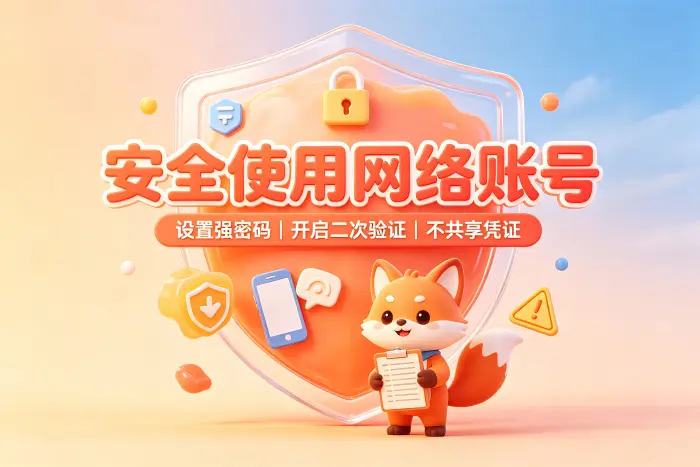 选择海外账号时需要确认的事项
