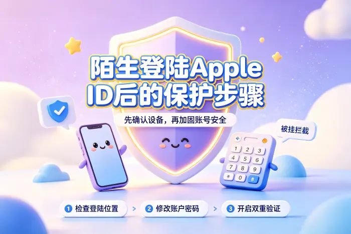 避免Apple账户再次出现异常登录
