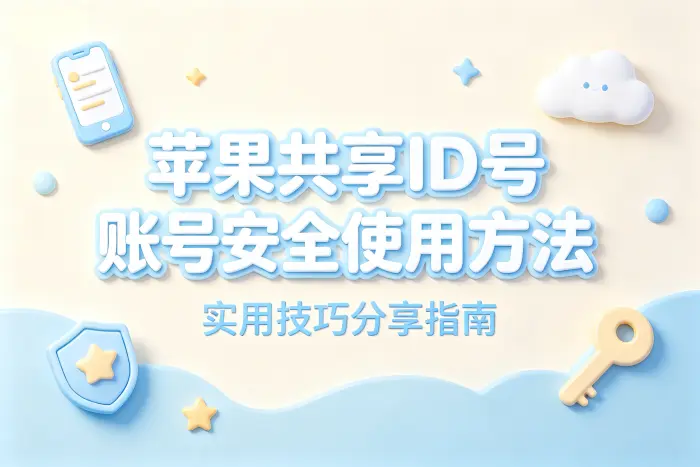 苹果共享id账号安全使用方法与实用技巧分享指南