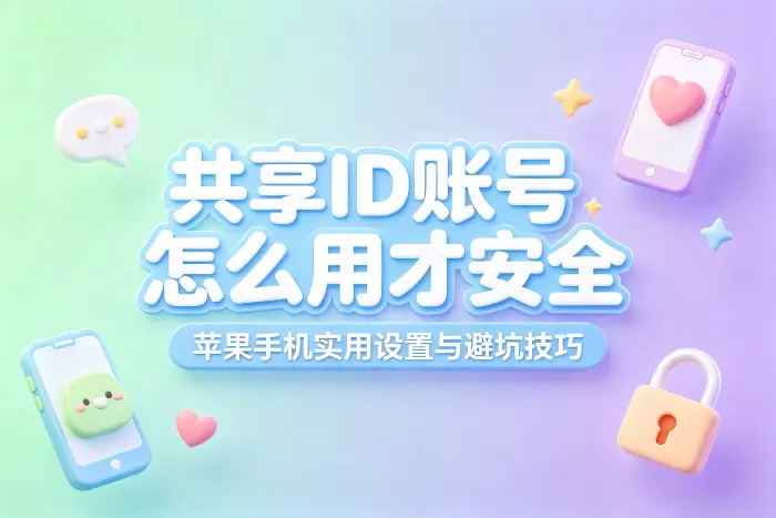 共享 Apple ID 前需要确认的安全事项