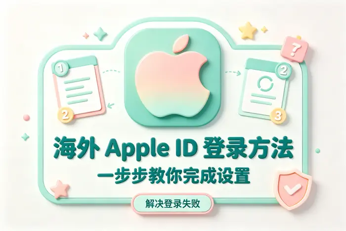 在 iPhone 或 iPad 上登录海外 Apple ID