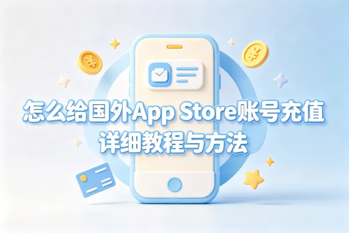 怎么给国外appstore账号充值详细教程与方法
