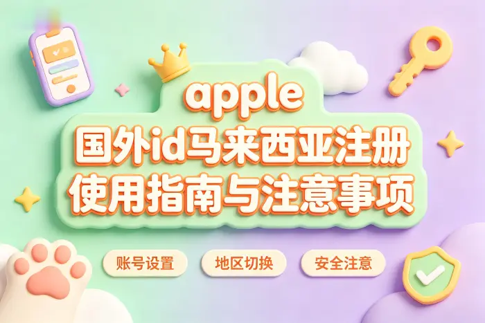 原有账号能否直接改成马来西亚地区