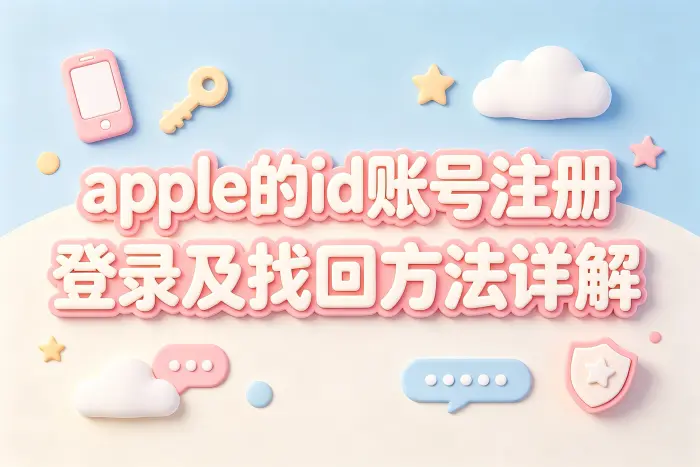 apple的id账号注册登录及找回方法详解