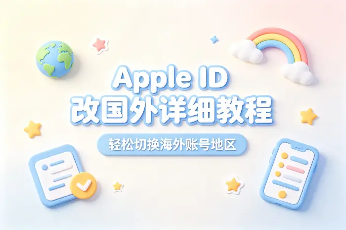 apple id改国外详细教程轻松切换海外账号地区