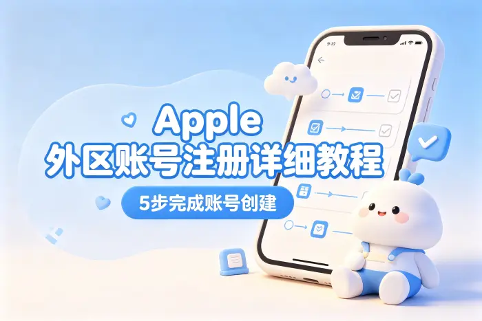 apple外区id注册详细教程助你快速完成账号创建