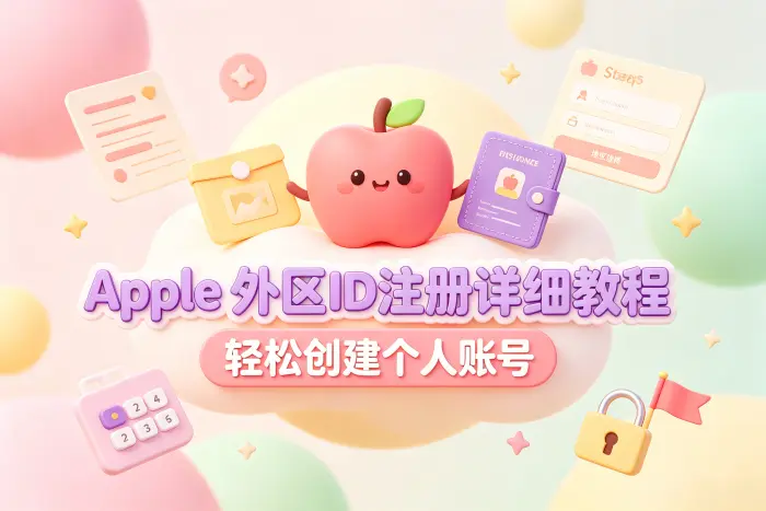 创建外区 Apple ID 的基本步骤