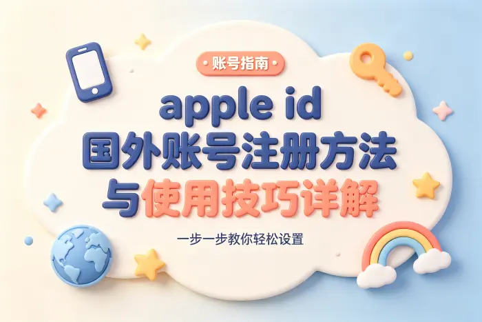 apple id 国外账号注册方法与使用技巧详解