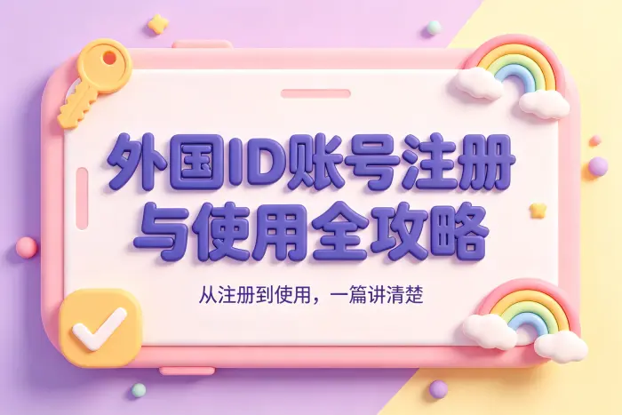 id外国账号的常见注册流程