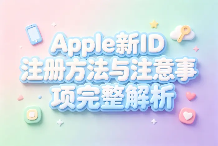 apple新id注册方法与注意事项完整解析