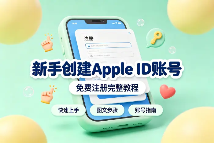 使用网页注册 Apple 账号的方法