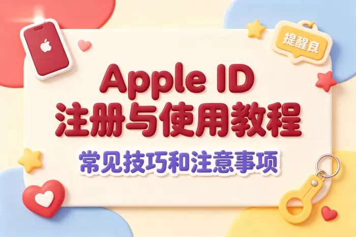 选择和管理 Apple ID 的实用建议
