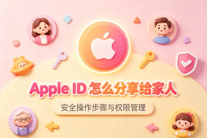 推荐方式:使用家庭共享代替账号共享