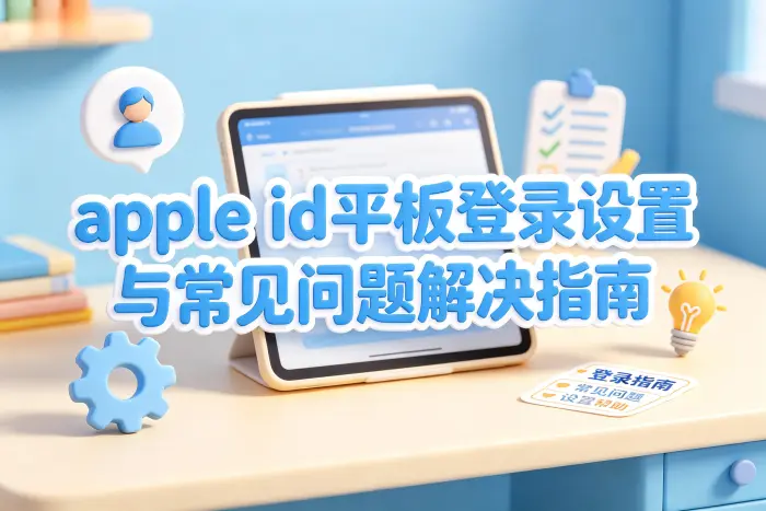 平板无法登录 Apple ID 时的进一步检查