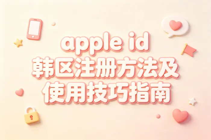 apple id 韩区注册方法及使用技巧指南