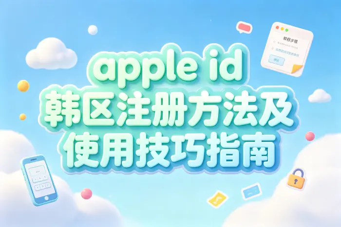 创建韩国区 Apple ID 的基本步骤
