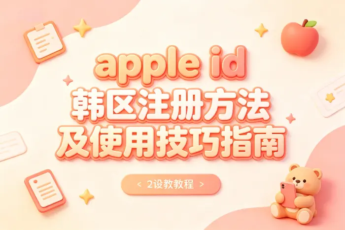 如何切换已有 Apple ID 到韩国区