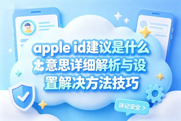 遇到Apple ID建议无法完成怎么办