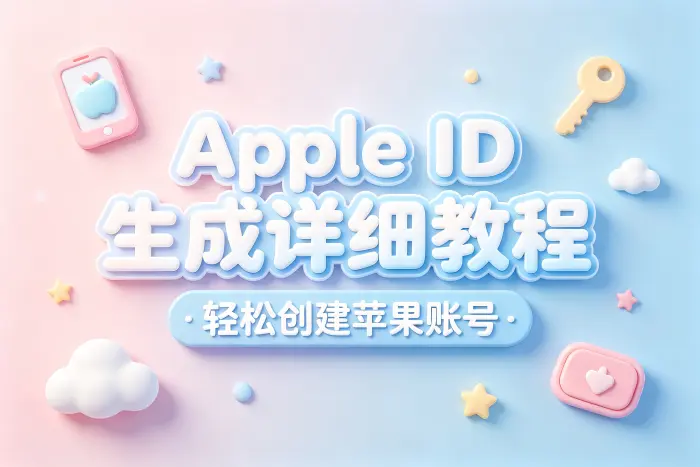 apple id生成详细教程轻松创建苹果账号