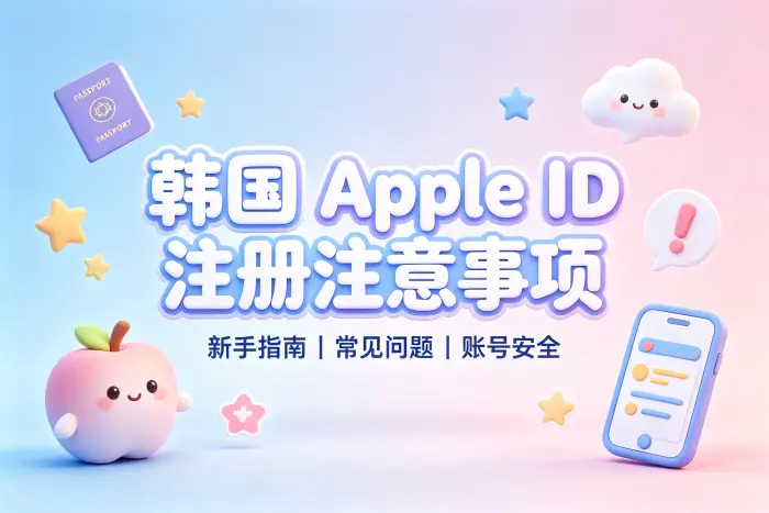 是否需要专门注册韩国地区账号