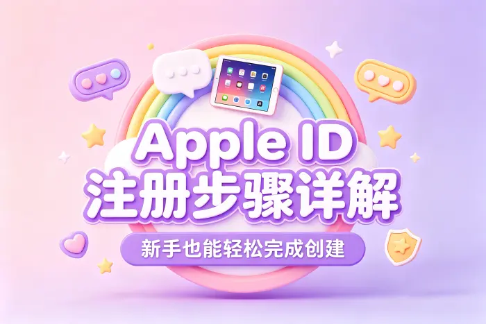 在 iPhone 或 iPad 上创建 Apple ID