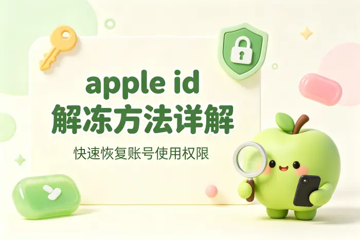 apple id解冻方法详解快速恢复账号使用权限