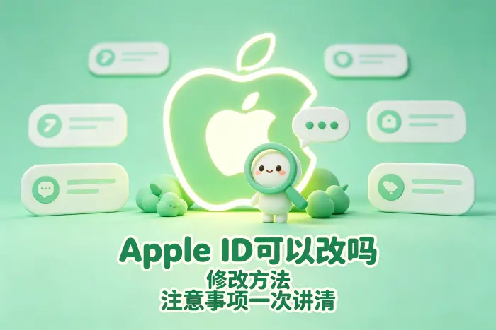 修改Apple ID前需要注意什么