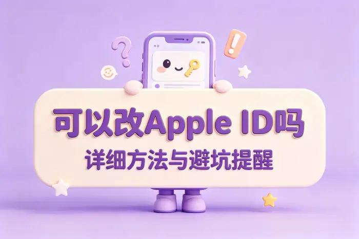 修改Apple ID和重新注册账号有什么区别