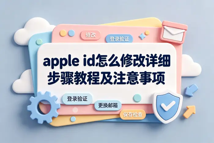 修改 Apple ID 时需要注意的问题