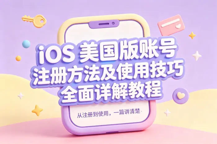 创建美国区 Apple 账号的基本步骤