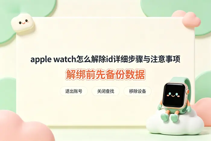 apple watch怎么解除id详细步骤与注意事项