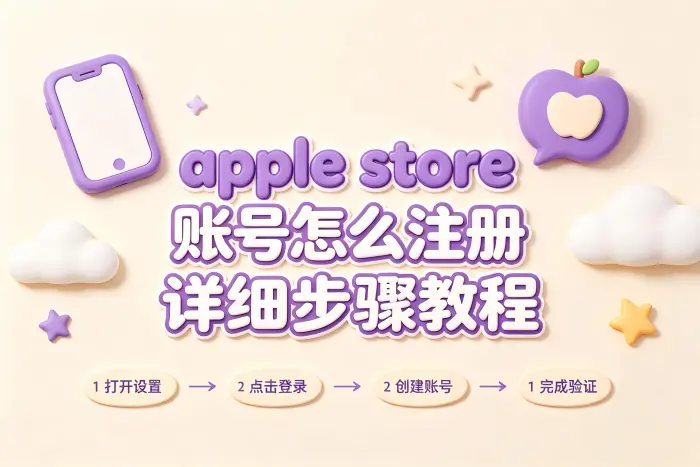 apple store账号怎么注册详细步骤教程