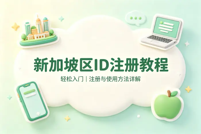 apple新加坡区id注册教程及使用方法详解轻松入门指南