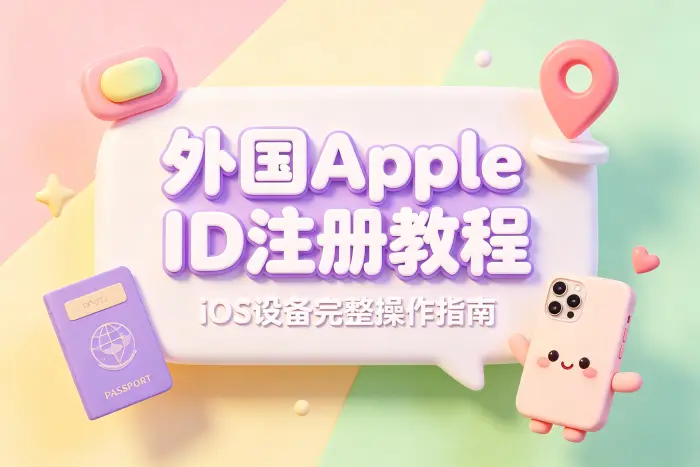 在 iPhone 上注册外国 Apple ID 的步骤