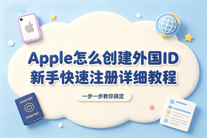 apple怎么创建外国id详细教程新手快速注册