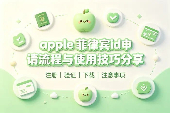 apple 菲律宾id申请流程与使用技巧分享