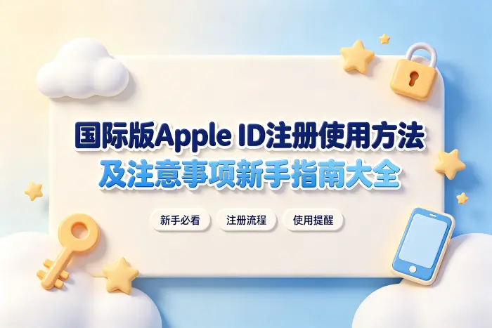 国际版的apple id注册使用方法及注意事项新手指南大全