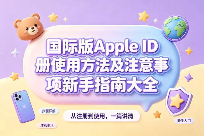 国际版Apple ID注册步骤