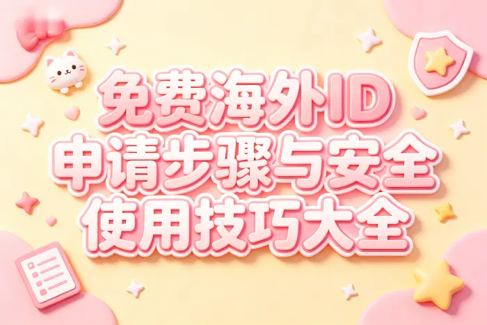 通过官方渠道切换地区或创建地区账号