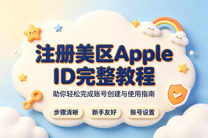 注册美区apple id完整教程助你轻松完成账号创建与使用指南
