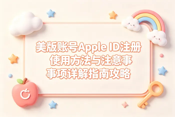 美版账号apple id注册使用方法与注意事项详解指南攻略