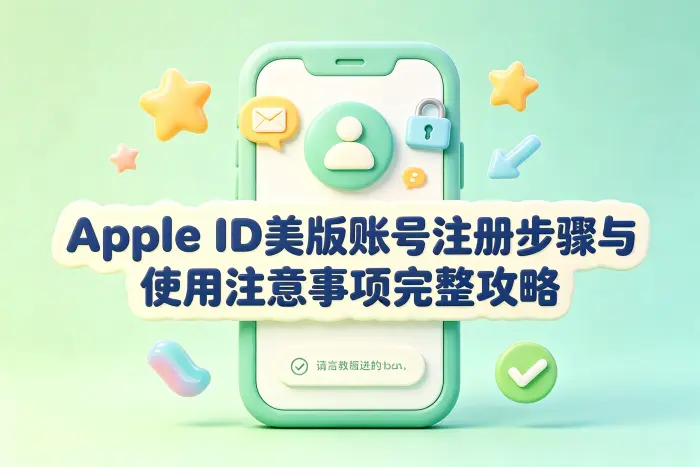 注册美区 Apple ID 的基本步骤