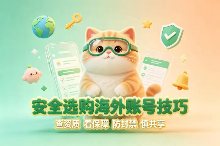 安全购买海外账号的操作方法