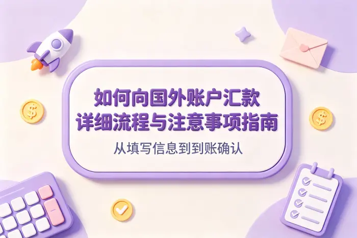 国外账户汇款的具体操作流程