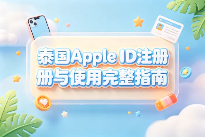 苹果设备注册泰国地区账号的方法
