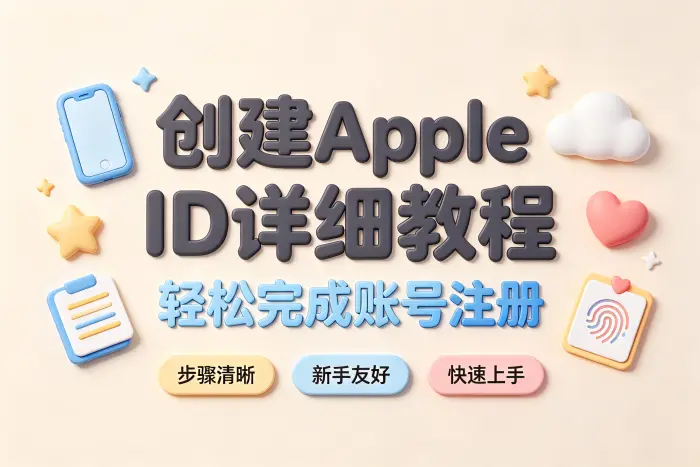 创建个apple id详细教程轻松完成账号注册
