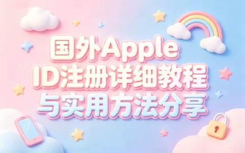 国外apple id注册详细教程与实用方法分享