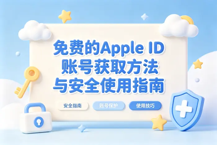 免费的apple id账号获取方法与安全使用指南