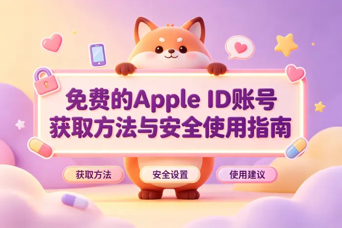 通过官方方式创建自己的 Apple ID